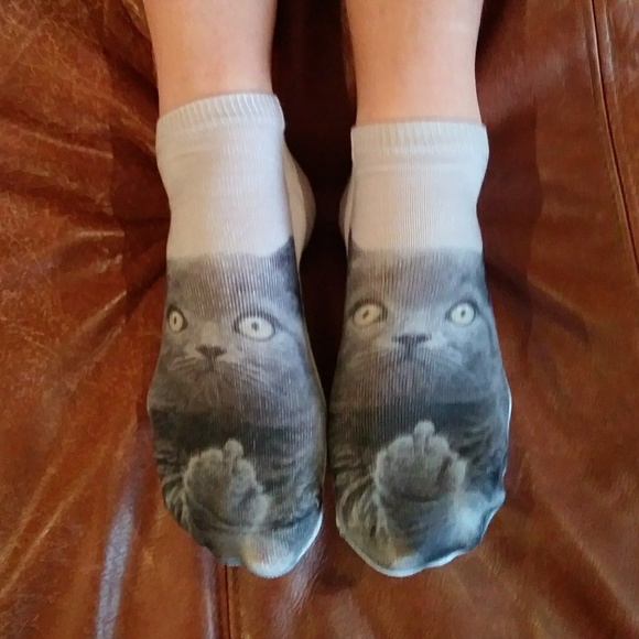 FINAL PAIRS**NEW! F*ck You*Kitten Socks - Picture 2 of 2